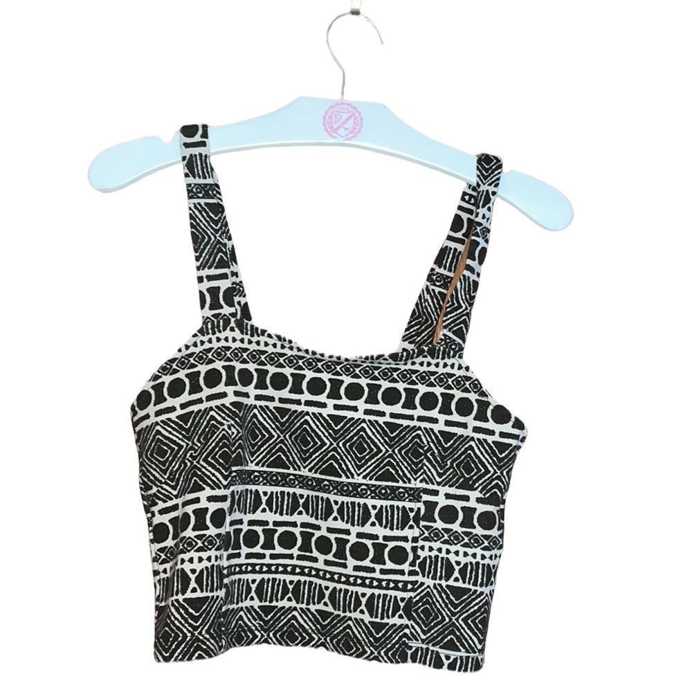 •BRANDY MELVILLE• Caged Cutout back Tribal Crop Top.